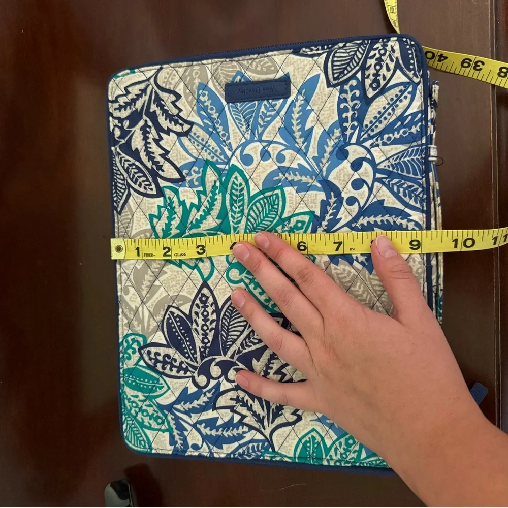 Vera Bradley Quilted Laptop Sleeve in Peacock Garden